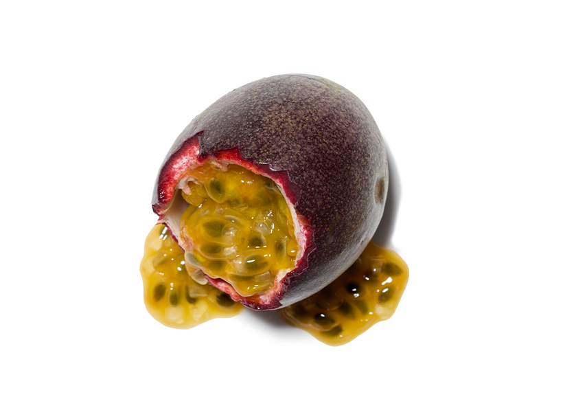 Passion fruit with seeds