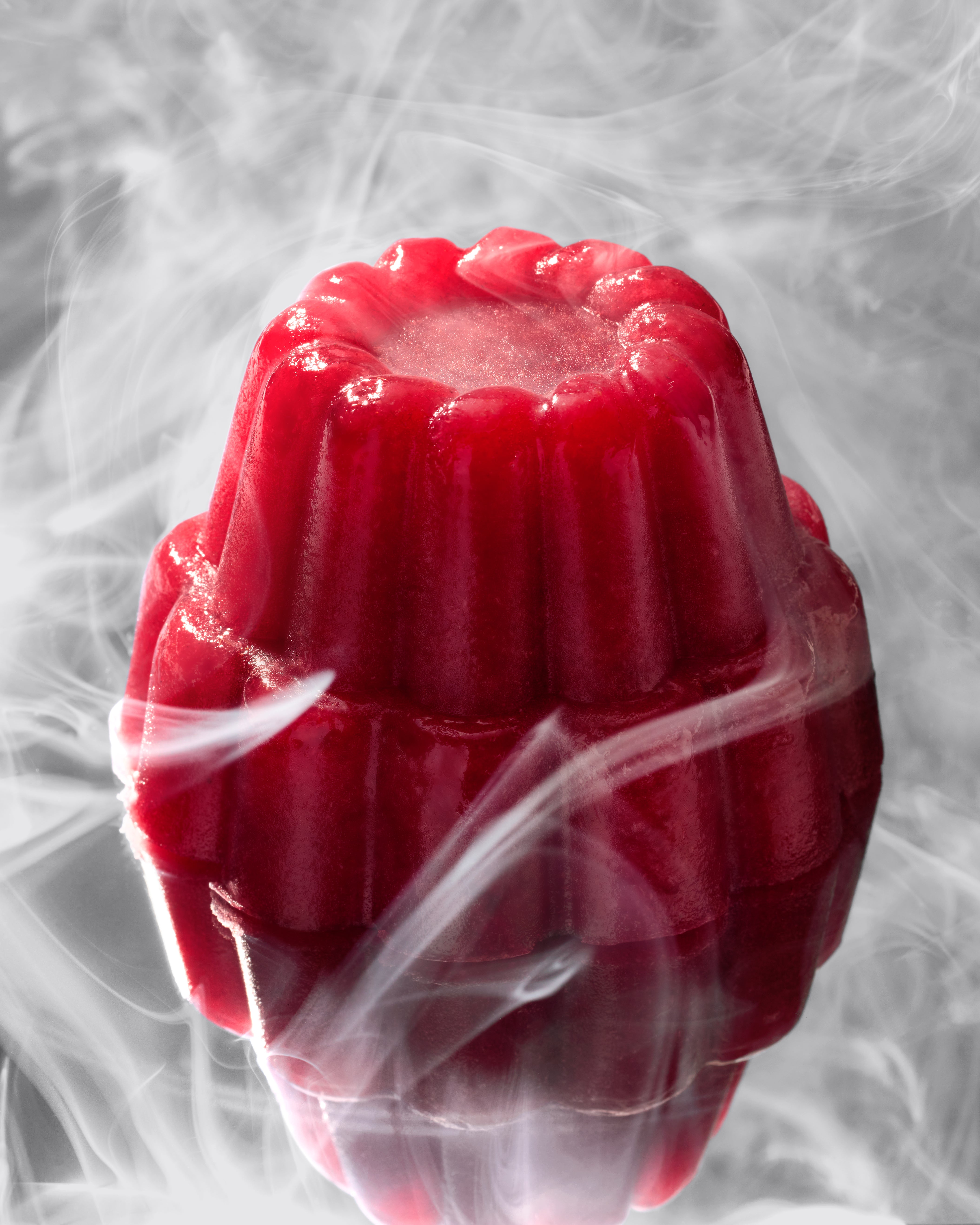 Gelée Raspberry Gelatin Bundt with Smoked Salt